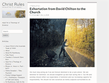 Tablet Screenshot of christrules.com